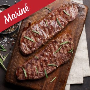 Bifteck de surlonge mariné (tomates/basilic) de boeuf