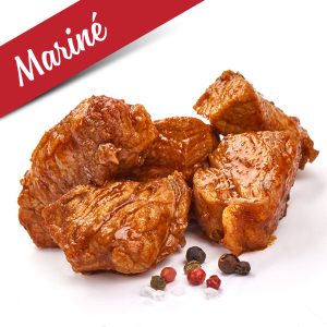 Cubes à brochette marinés de porc
