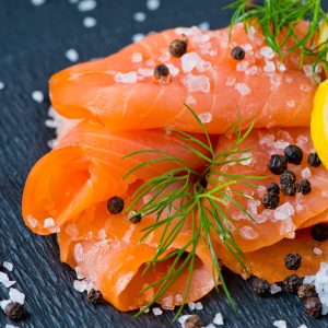 Gravlax de saumon